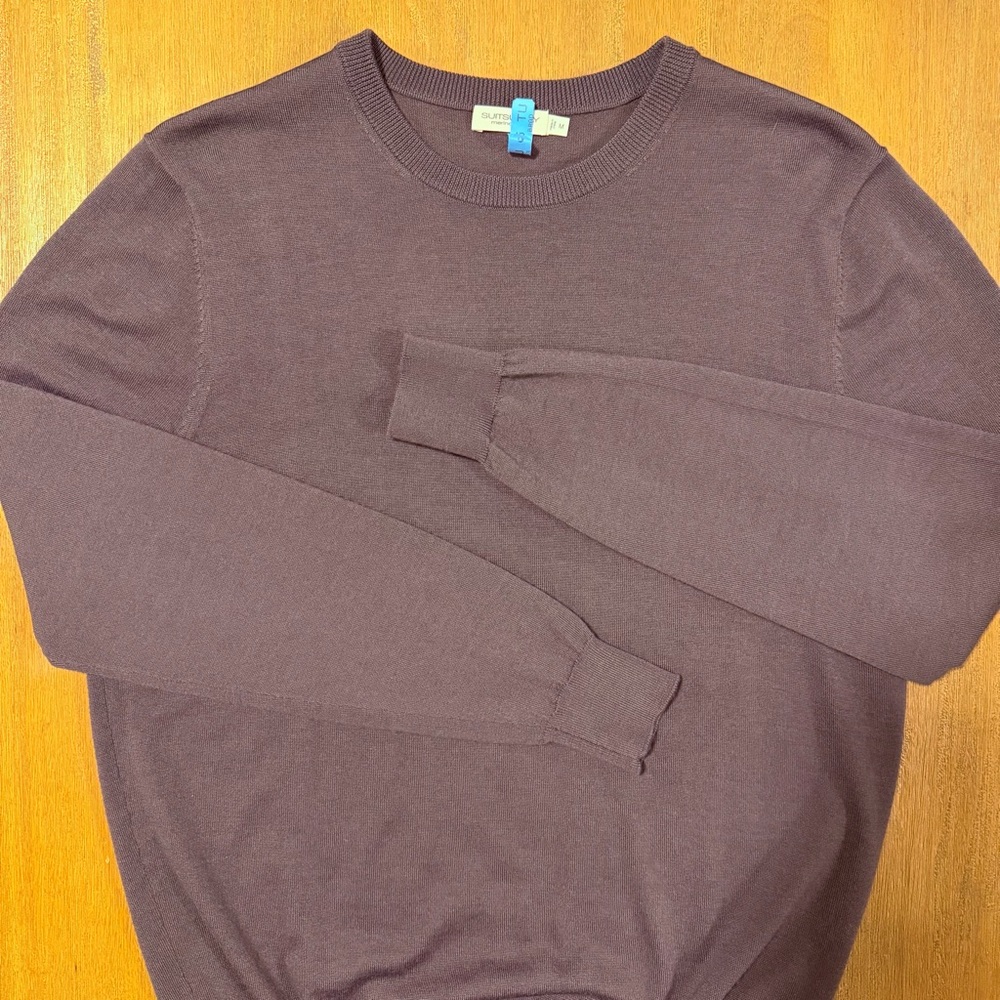 SuitSupply Men's Plum Crewneck Sweater